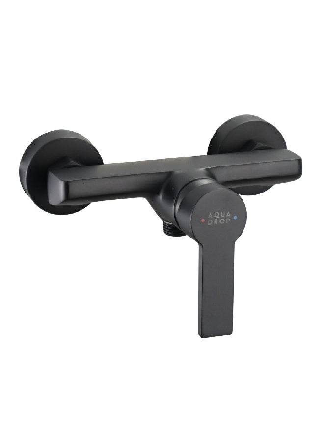 Aqua Drop Durable Modern Design Single Handle Solid Brass Shower Mixer Black 1 x 1 x 1 cm JS-622304B