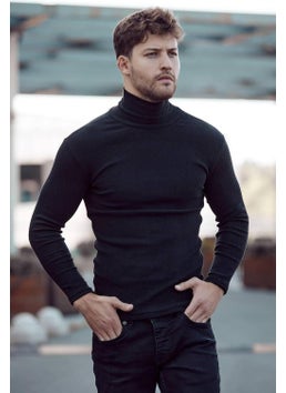 Qalina Life Full Lycra Unisex Turtleneck Sweater  - Image 2