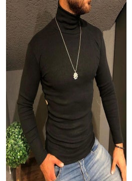 Qalina Life Full Lycra Unisex Turtleneck Sweater  - Image 3