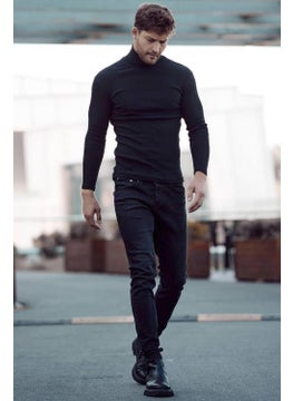 Qalina Life Full Lycra Unisex Turtleneck Sweater  - Image 4