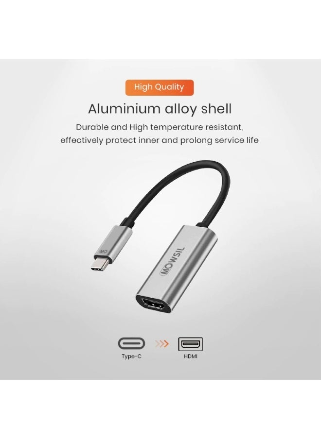 MOWSIL Mowsil USB C to HDMI Adapter Cable 4K 60Hz Thunderbolt 4 Type C HDMI 2.0 Converter Compatible for iPhone 16 Series, iPad 10/Pro/Air/Mini, MacBook Pro, Samsung S23 Ultra/Galaxy Z,Tab S6, Huawei P60 Pro  - Image 3