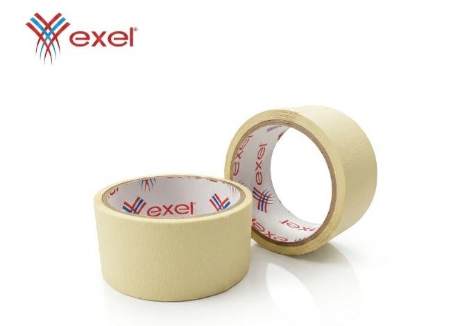 EXEL Masking Tape 2 Inch x 30 Yards – Strong Adhesive Multi Purpose Painters & Packaging Tape - Image 1