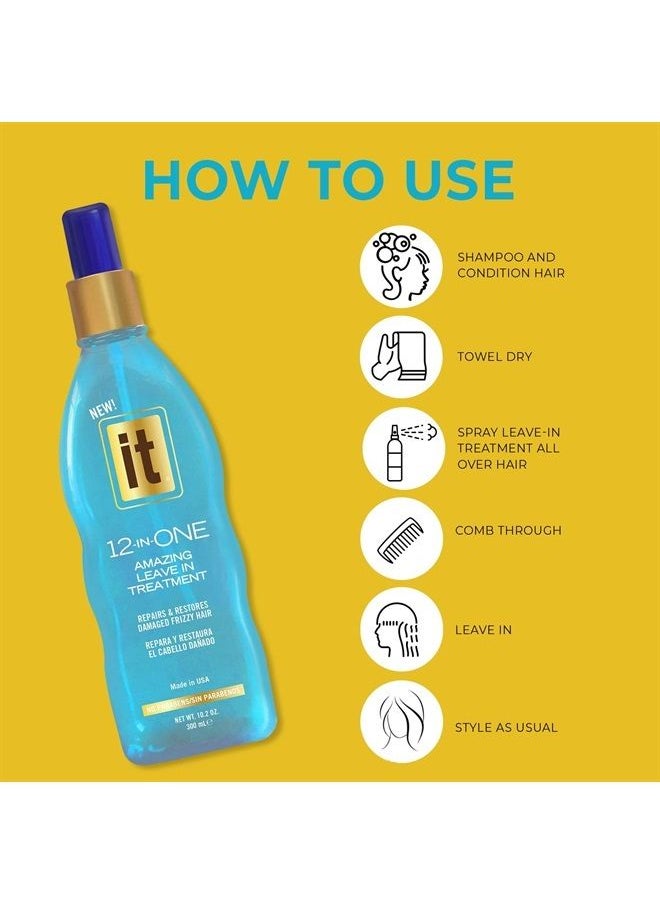 Freeze It - 12-in-One Amazing Leave-In Hair Treatment Spray - Infused with Abyssinian Oil to Hydrate Smooth and Nourish Hair - Conditioner Spray Strengthens and Protects Dry & Damaged Hair - Image 1