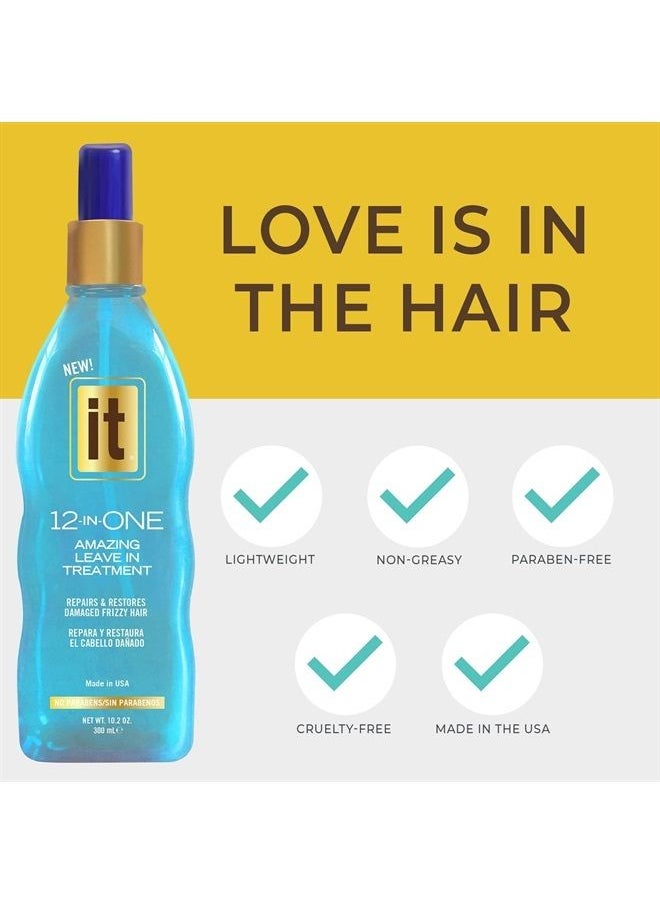 Freeze It - 12-in-One Amazing Leave-In Hair Treatment Spray - Infused with Abyssinian Oil to Hydrate Smooth and Nourish Hair - Conditioner Spray Strengthens and Protects Dry & Damaged Hair - Image 1