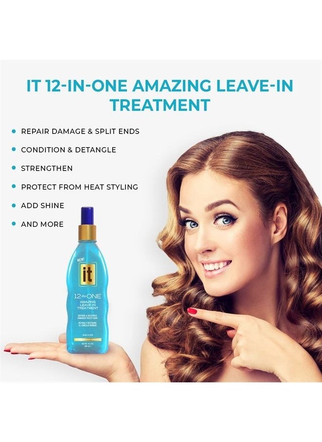 Freeze It - 12-in-One Amazing Leave-In Hair Treatment Spray - Infused with Abyssinian Oil to Hydrate Smooth and Nourish Hair - Conditioner Spray Strengthens and Protects Dry & Damaged Hair - Image 1