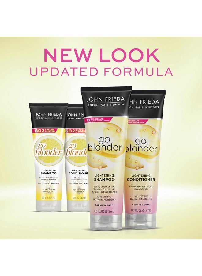 جون فريدا مجموعة شامبو وبلسم جون فريدا شير بلوند جو بلوندر للشعر الأشقر، شامبو وبلسم لتفتيح الشعر بالحمضيات والبابونج، يتميز بتقنية BlondMend الخاصة بنا، 8.3 أونصة (عبوة من قطعتين) - Image 2