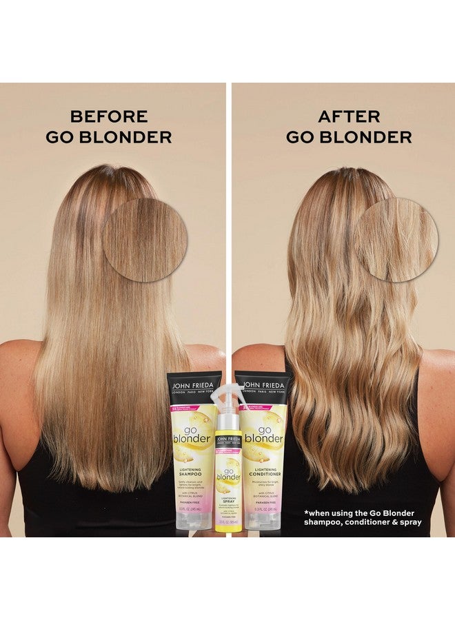 جون فريدا مجموعة شامبو وبلسم جون فريدا شير بلوند جو بلوندر للشعر الأشقر، شامبو وبلسم لتفتيح الشعر بالحمضيات والبابونج، يتميز بتقنية BlondMend الخاصة بنا، 8.3 أونصة (عبوة من قطعتين) - Image 4
