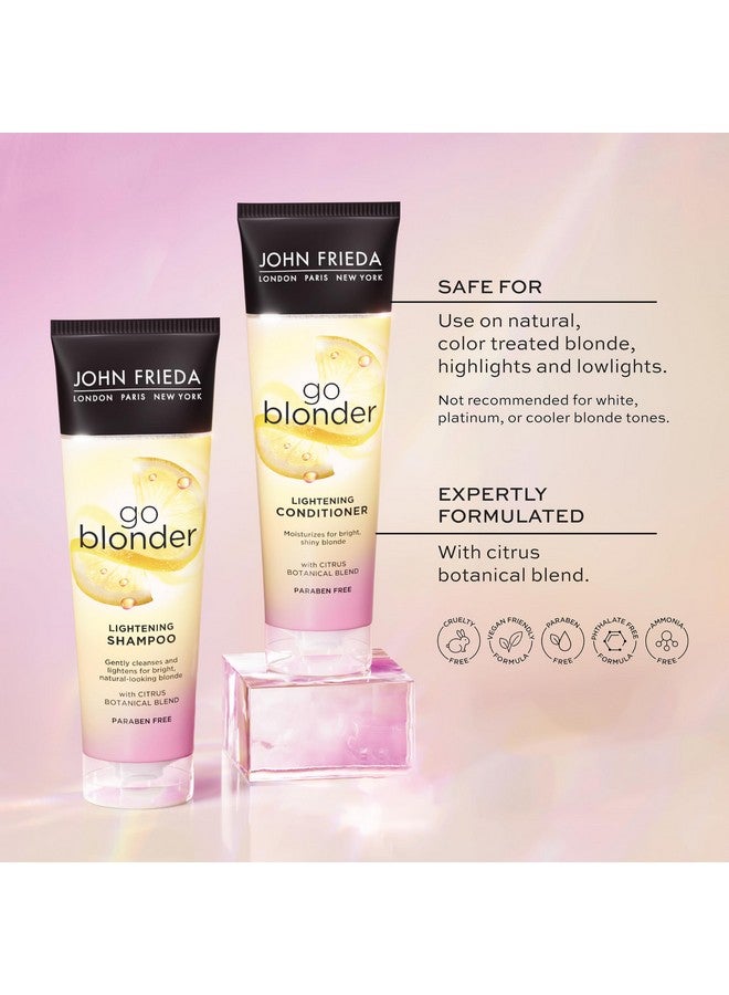 جون فريدا مجموعة شامبو وبلسم جون فريدا شير بلوند جو بلوندر للشعر الأشقر، شامبو وبلسم لتفتيح الشعر بالحمضيات والبابونج، يتميز بتقنية BlondMend الخاصة بنا، 8.3 أونصة (عبوة من قطعتين) - Image 5