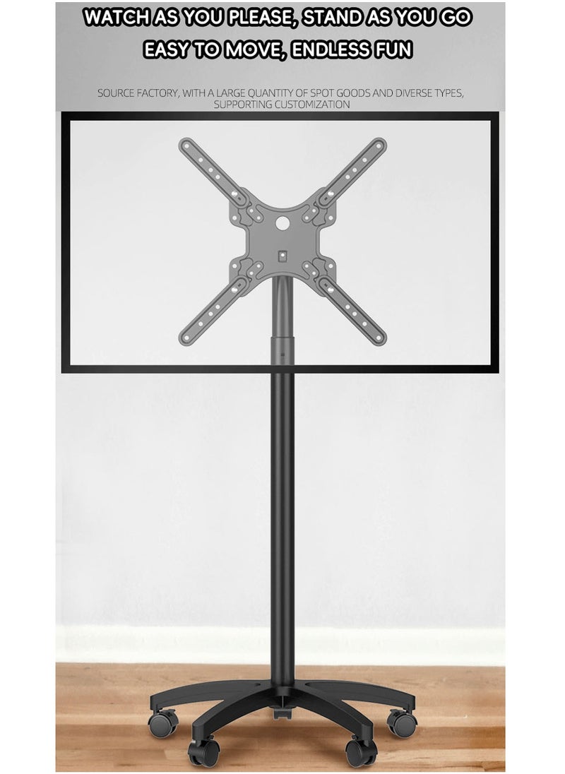 FlashHawk TV Monitor Stand with Wheels for 14-55 inch Screens, Height Adjustable 15° Tilt Floor TV Stand, VESA 400*400mm, Load-bearing 30KG  - Image 5