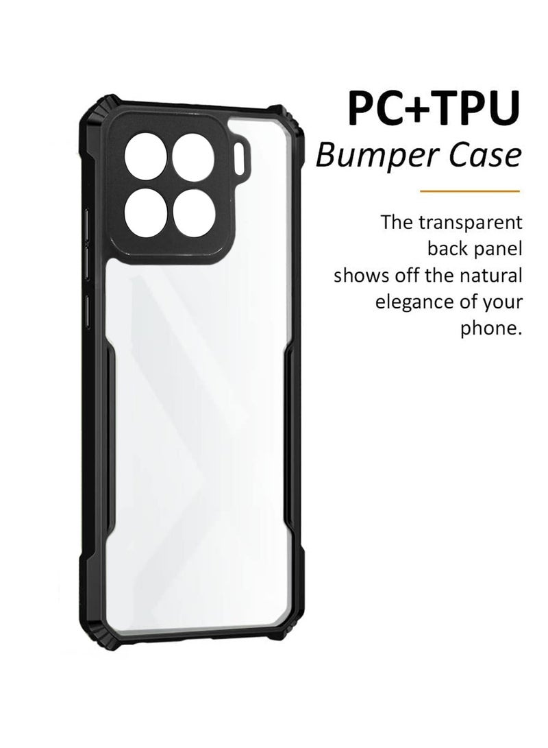 Wtech Xiaomi 15 Pro 5G 2024 Hybrid TPU Silicone With Raised Armour Bumpers Slim Case Cover - Black - Image 2