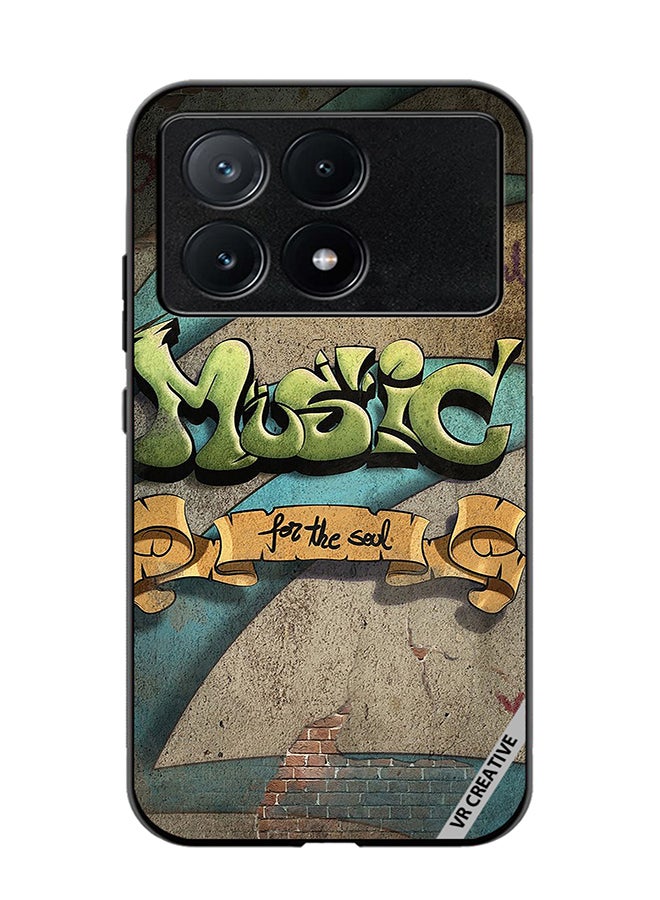 VR CREATIVE Protective Case Cover For Xiaomi Poco X6 Pro Music For The Soul Design Multicolour - Image 1