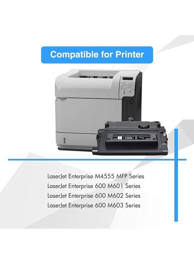 TRUE IMAGE Compatible Toner Cartridge Replacement for HP 90A CE390A 90X CE390X Work with Enterprise 600 M601 M602 M603 M4555 MFP M602x M602n M603dn Laser Printer Ink (Black, 2-Pack) - Image 2