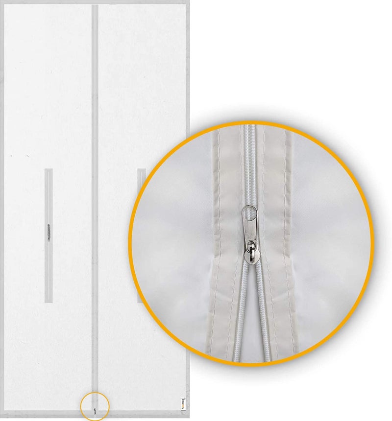 HOOMEE 36x83 Inch Zipper Screen Door Seal for Portable Air Conditioner and Tumble Dryer– Works with Mobile Air Conditioning - Image 5