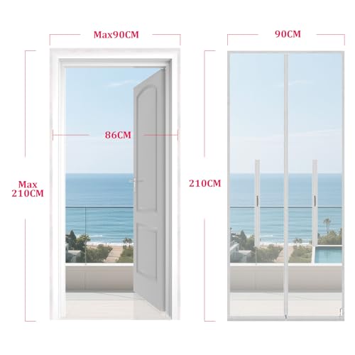 HOOMEE 36x83 Inch Zipper Screen Door Seal for Portable Air Conditioner and Tumble Dryer– Works with Mobile Air Conditioning - Image 4