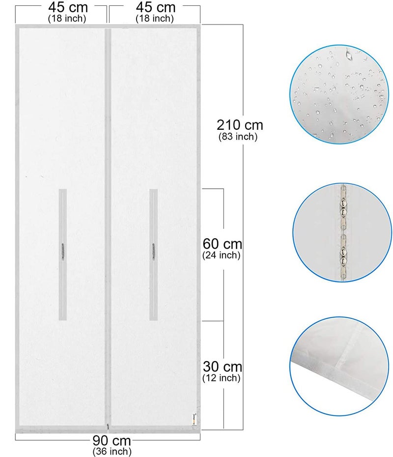 HOOMEE 36x83 Inch Zipper Screen Door Seal for Portable Air Conditioner and Tumble Dryer– Works with Mobile Air Conditioning - Image 3