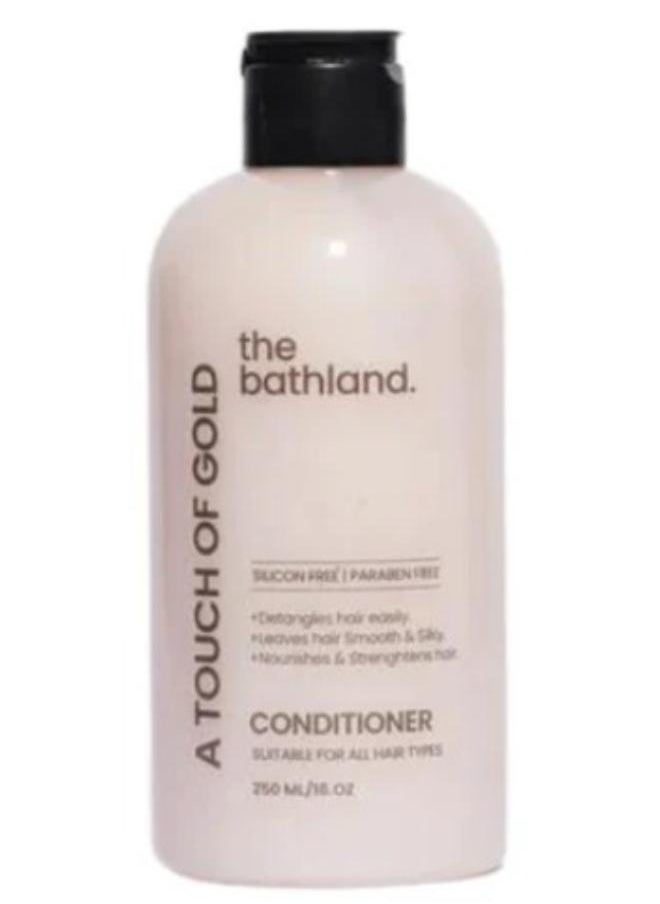 the bath land Unisex Touch of Gold Silicon Free Conditioner For All Hair Types - 250ml  - Image 1