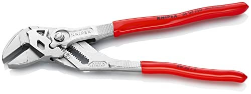 KNIPEX Pliers Wrench ChromePlated 250 mm Grips Continuously Up to 52 mm Fine Adjustment by Button Push Adjustable Wrench 86 03 250 - Image 3