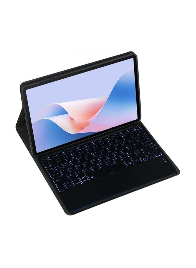 Arabic and English Keyboard Case for Honor Pad X8a / X9 (11 inch) (2024) with Backlit Bluetooth Wireless Keyboard with Smart Touchpad and Tablet Case - Image 1