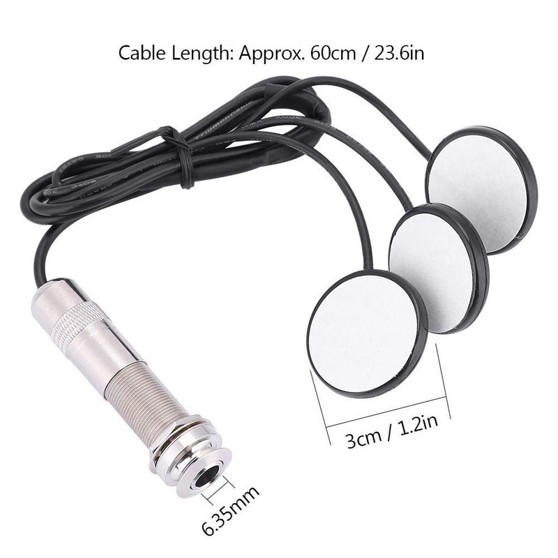 Dilwe Guitar Pickup, Piezo Pickup Transducer for Acoustic Guitar Ukulele Mandolin Instruments Pickup accessories - Image 5