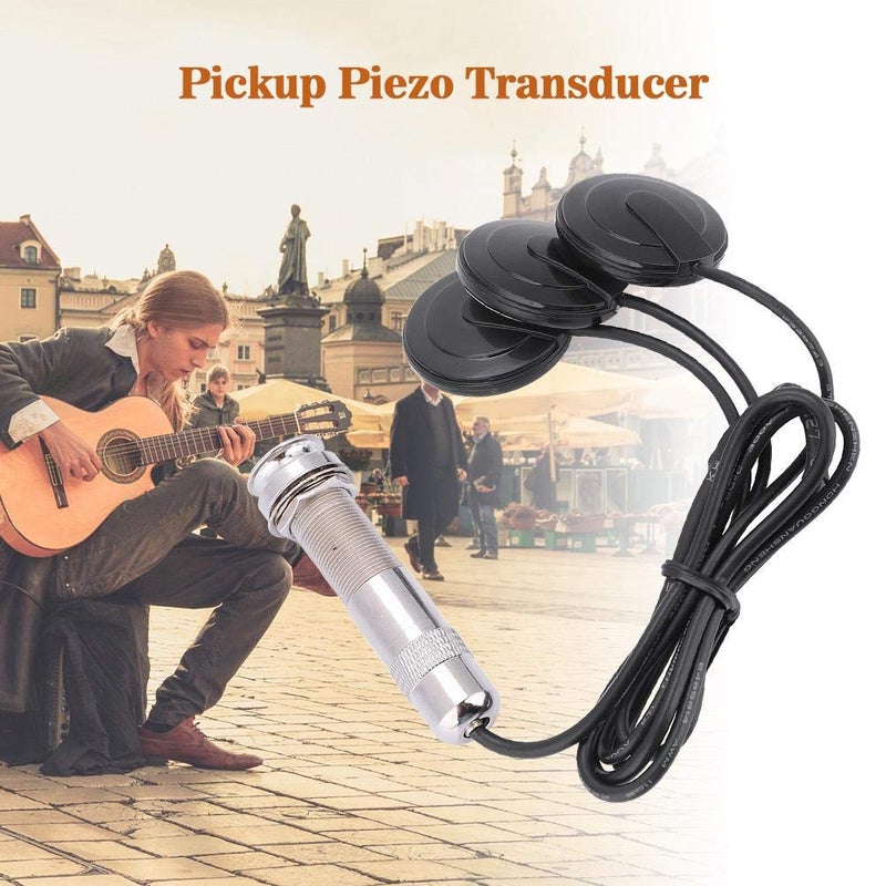 Dilwe Guitar Pickup, Piezo Pickup Transducer for Acoustic Guitar Ukulele Mandolin Instruments Pickup accessories - Image 3