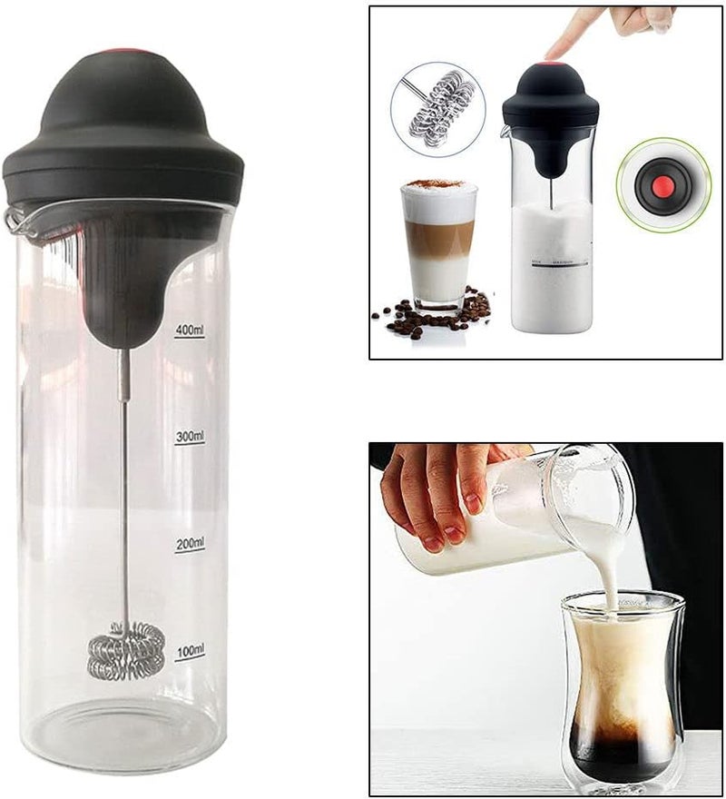 klarako Electric Coffee Frother Cup Foamer Mixer for Coffee Frappe Kitchen Gadgets double whisk head - Image 3