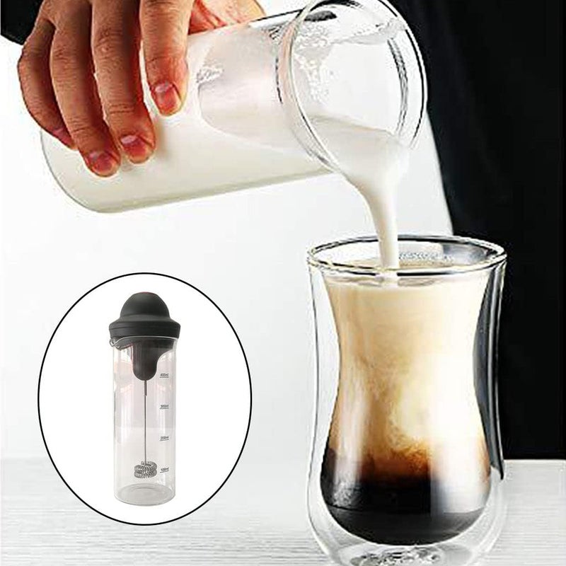 klarako Electric Coffee Frother Cup Foamer Mixer for Coffee Frappe Kitchen Gadgets double whisk head - Image 4