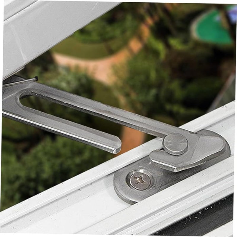 Jojofuny 4Pcs Stainless Steel Window Security Stopper Child Safety Locks For Sliding Windows DIY Install - Image 5