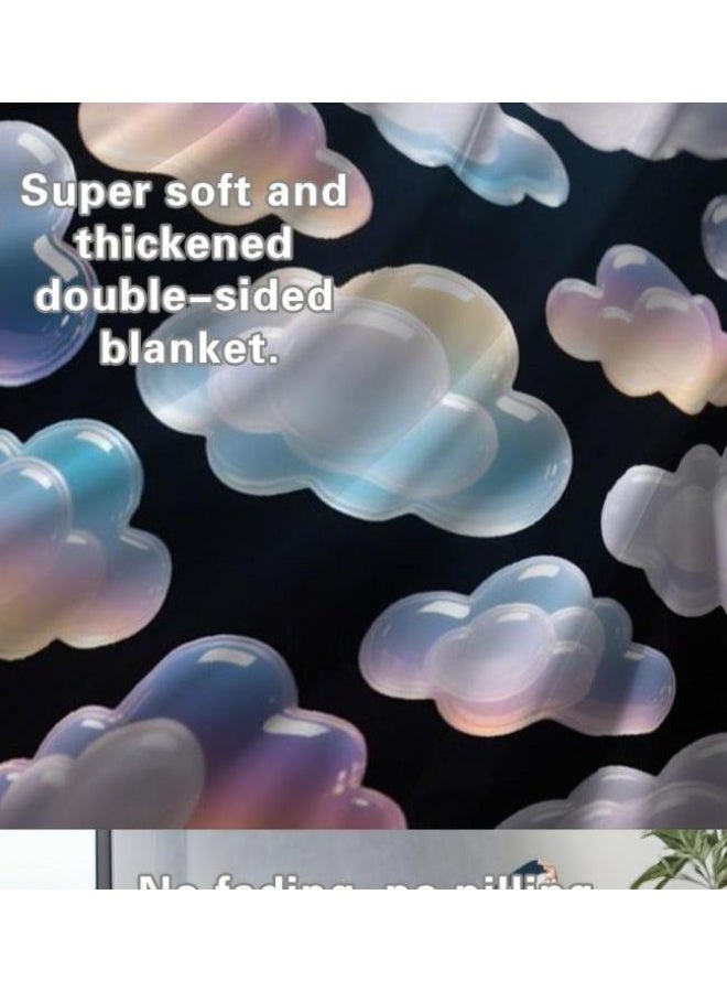 عام بطانية رقيقة من الفانيلا (حرارة ومريحة، ومناسبة للنوم واستخدام اللعبة والغبار والرمل) 150 سم * 200 سم - 726 - Image 3