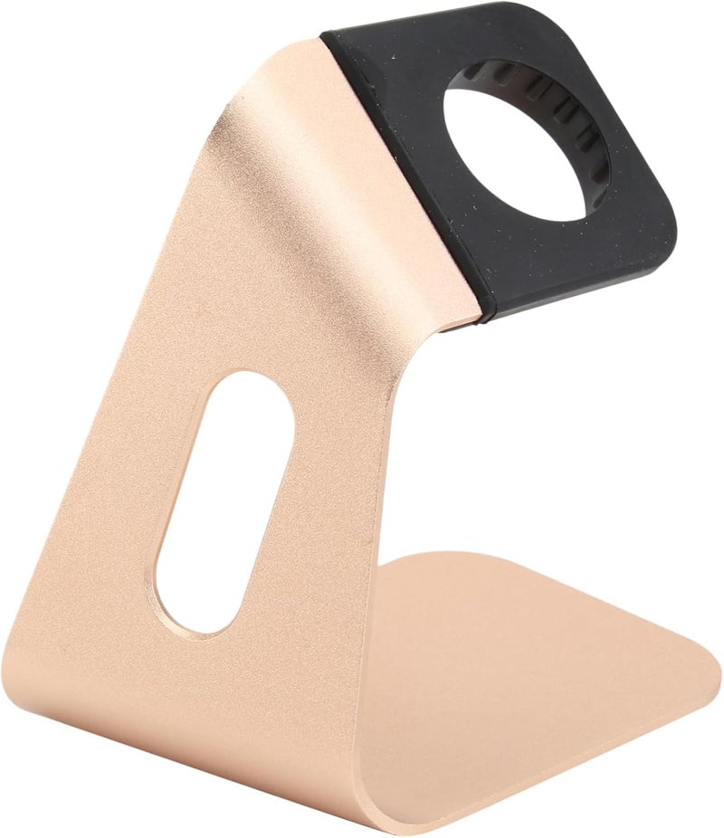 Aluminium Alloy Charging Stand Holder for Gold Compatible with Iwatch Series Convenient Design for Easy Cable Management Stylish and Functional Watch Dock - Image 1