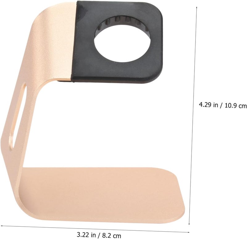 Aluminium Alloy Charging Stand Holder for Gold Compatible with Iwatch Series Convenient Design for Easy Cable Management Stylish and Functional Watch Dock - Image 2