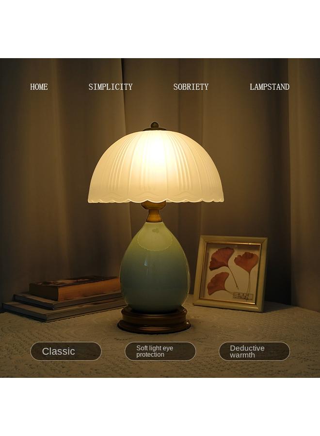 Bluejw Nordic Retro Ice Cracking Table Lamp Advanced Bedroom Bedside Lamp Dormitory Desk Study American Style Table Lamp Light Luxury Creative - Image 3