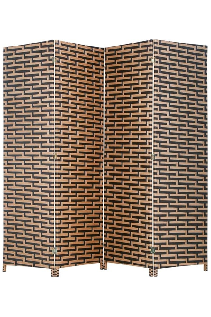 Fixer Fixer Foldable & Movable Hand-Woven Room Divider [200 x 180 cm] – Stretch Partition for Office, Bedroom, Living Room, Hotel Wall  - Image 1