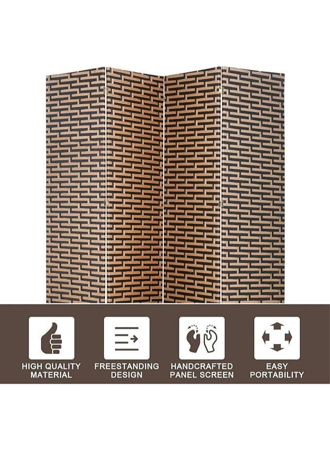Fixer Fixer Foldable & Movable Hand-Woven Room Divider [200 x 180 cm] – Stretch Partition for Office, Bedroom, Living Room, Hotel Wall  - Image 5