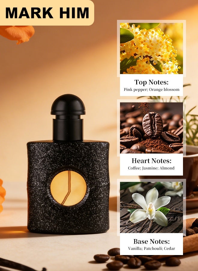 مارك له مجموعة عطور فاخرة 3 في 1 للنساء – مجموعة أو دي بارفان راقية تدوم طويلاً بعبير الفانيليا والورد والياسمين وخشب الصندل – علبة هدايا أنيقة (EDP للنساء) - Image 4