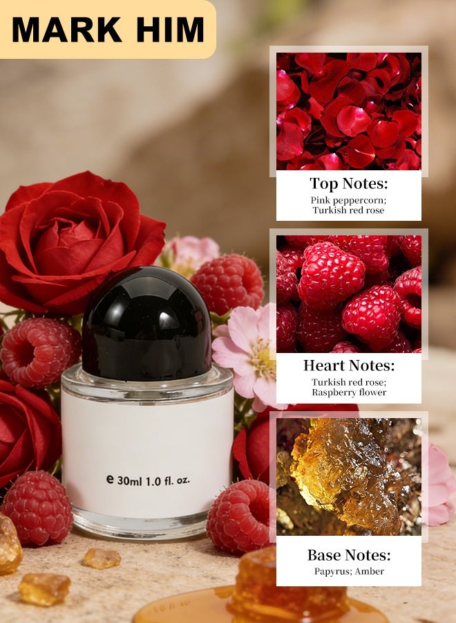 مارك له مجموعة عطور فاخرة 3 في 1 للنساء – مجموعة أو دي بارفان راقية تدوم طويلاً بعبير الفانيليا والورد والياسمين وخشب الصندل – علبة هدايا أنيقة (EDP للنساء) - Image 3