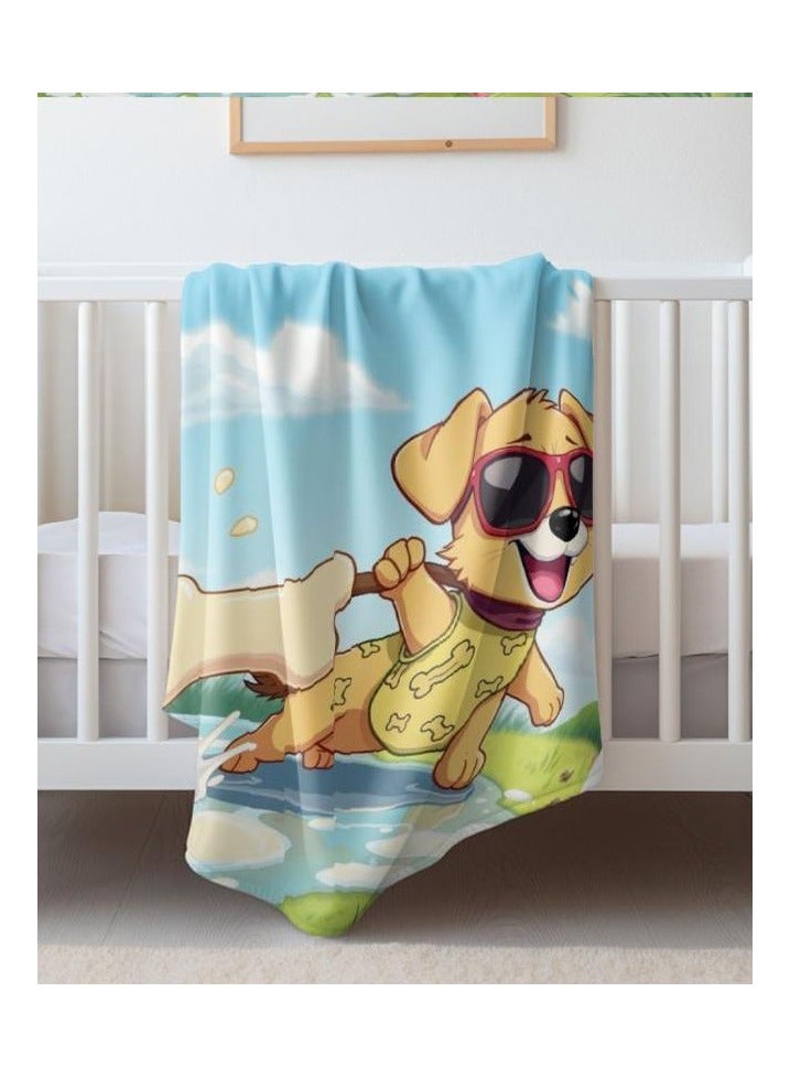 general Children's or student cartoon flannel thin blanket (warm and comfortable, suitable for sleep, games) 100cm*150cm - 435 - Image 3