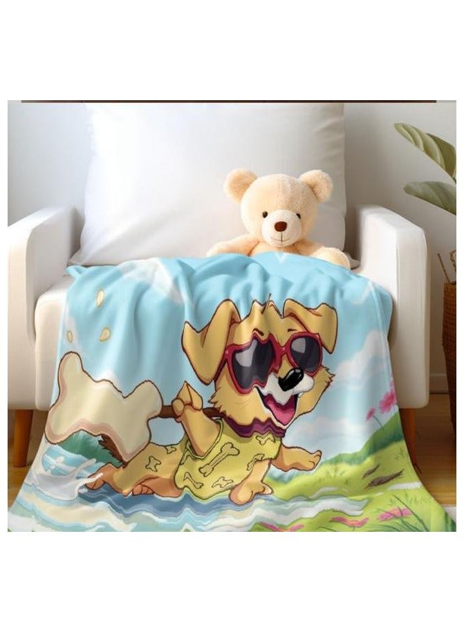 general Children's or student cartoon flannel thin blanket (warm and comfortable, suitable for sleep, games) 100cm*150cm - 435 - Image 4