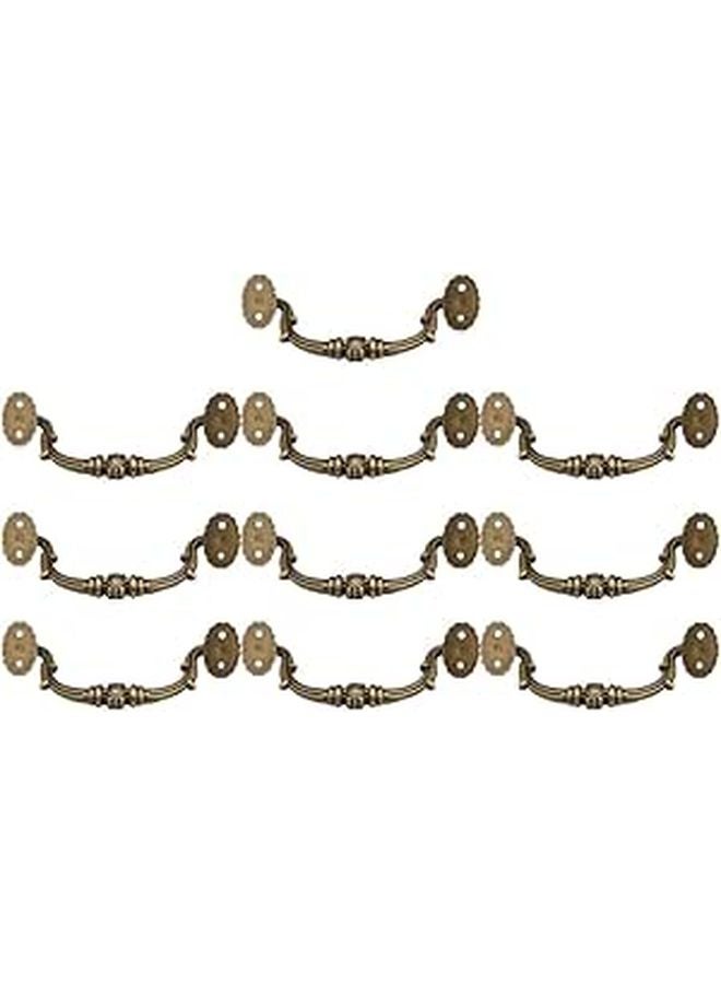 European Style Cabinet Handles 10 Pack Tool Free Installation for Kitchen Bedroom Drawers - Image 1