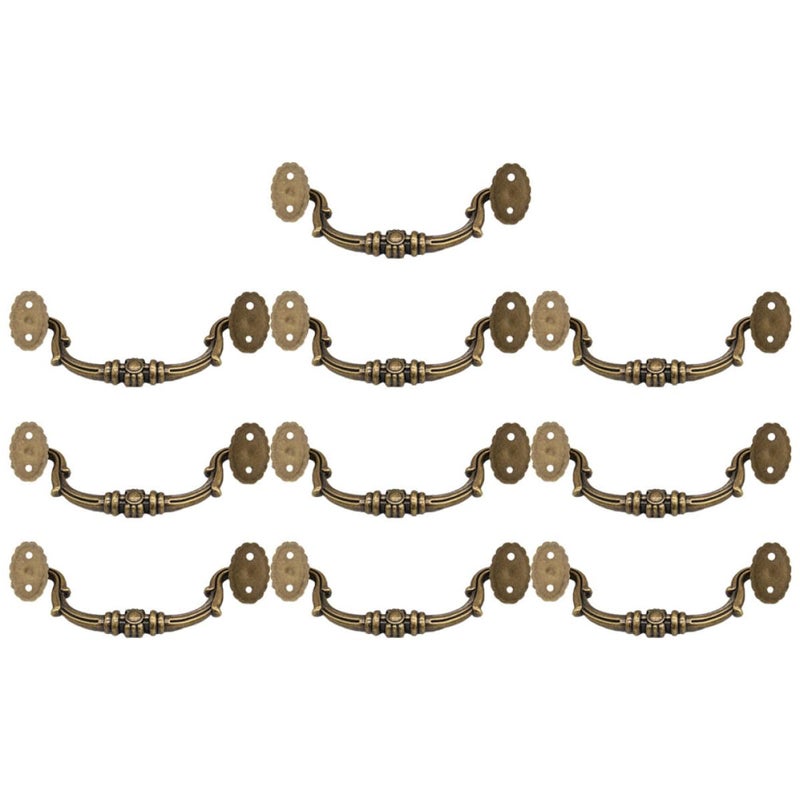 European Style Cabinet Handles 10 Pack Tool Free Installation for Kitchen Bedroom Drawers - Image 2