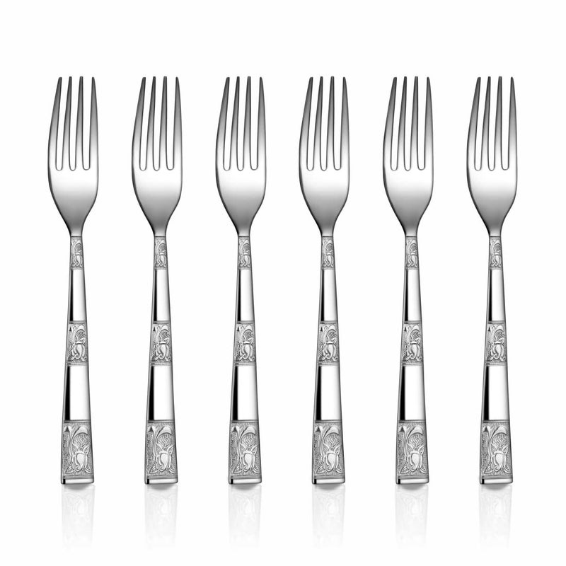 Shri & Sam Shri Sam Stainless Steel Lotus Desert Fork6 Pieces  - Image 1