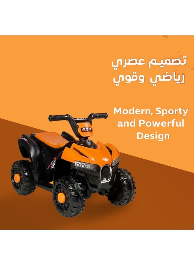 4-Wheel Kids Electric Bike - 6V Rechargeable Battery, LED Lights, Music - Ride-On Bike for Boys and Girls  - Image 4