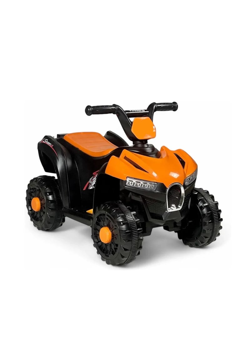 4-Wheel Kids Electric Bike - 6V Rechargeable Battery, LED Lights, Music - Ride-On Bike for Boys and Girls  - Image 1