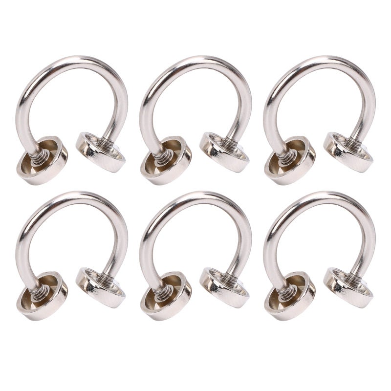 20PCS C Shaped Buckles Zinc Alloy 10mm Double Head Rivet Buckle for Clothing Collar Hat Decoration Shoe Hardware - Image 5