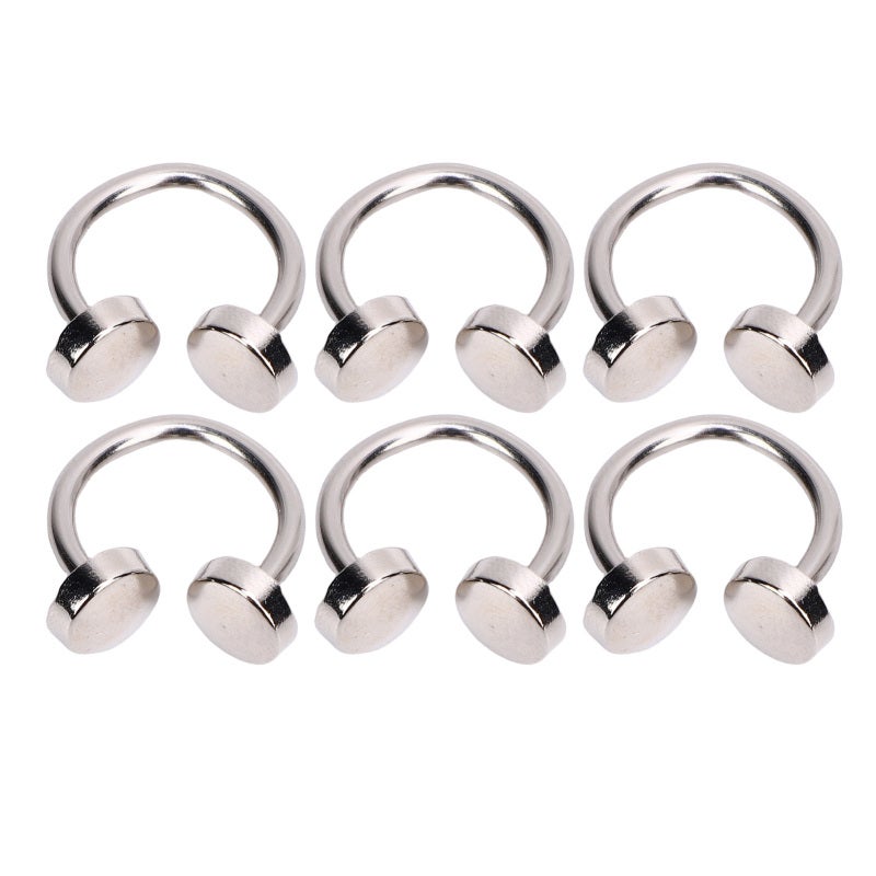 20PCS C Shaped Buckles Zinc Alloy 10mm Double Head Rivet Buckle for Clothing Collar Hat Decoration Shoe Hardware - Image 3