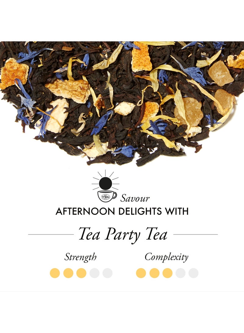 TWG Tea Tea Party | Loose Leaf Black Tea Blend in Haute Couture Tea Tin Gift, 100g - Image 2