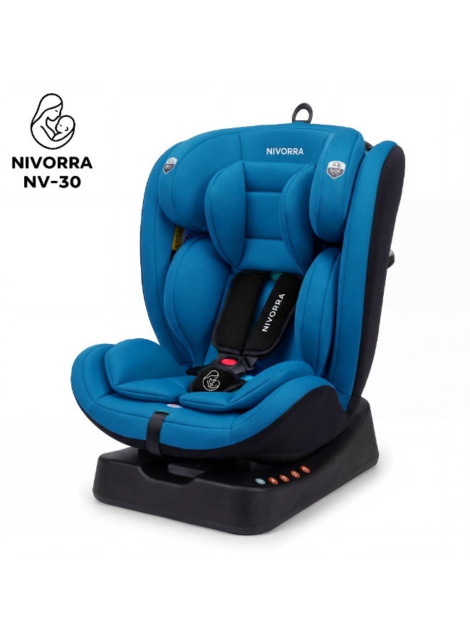 Nivorra Luxury Baby Car Seat ECE R129/04 Certified for 0-12 Years, Multi-Stage Recline with 5-Point Harness and Side Impact Protection - Image 2