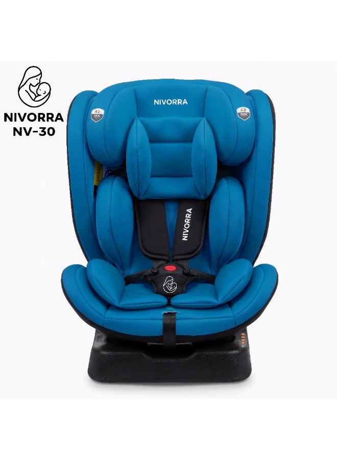 Nivorra Luxury Baby Car Seat ECE R129/04 Certified for 0-12 Years, Multi-Stage Recline with 5-Point Harness and Side Impact Protection - Image 4