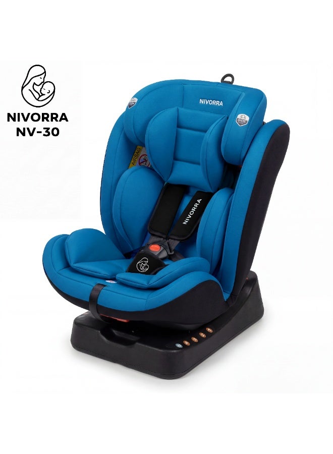 Nivorra Luxury Baby Car Seat ECE R129/04 Certified for 0-12 Years, Multi-Stage Recline with 5-Point Harness and Side Impact Protection - Image 3