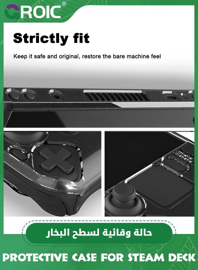 GROIC Clear Protective Case for Steam Deck, Full Protection Steam Deck PC Hard Cover, Anti- Scratch Game Console Case Cover Compatible with Steam Deck - Image 5