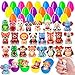MGparty 24 Pack Prefilled Easter Eggs with Squishy Animal Toys PreFilled Easter Eggs for Easter Egg Hunt Easter Basket Stuffers Non Candy Easter Toys Party Favors for Kids Boys Girls - Image 4